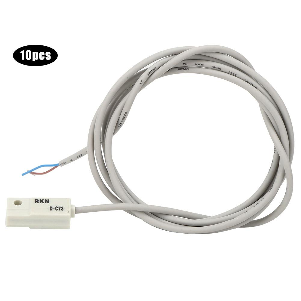 10 шт. Магнитный переключатель DC73 10 Вт герконовый пневматический цилиндр вкл./выкл. для CDG1 CDJ2 CDLG1 CDLJ2