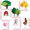 11pcs Farm Animal Cake Decoration Farm Animal Birthday Cake Topper Cow Cake Decoration for Farm Animal Baby Shower Birthday Par