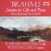LP Record RAPHAEL WALLFISCH PETER WALLFISCH  Johannes Brahms Sonatas For Cello  ABRD1304 CHANDOS 1988 UK Classical Used