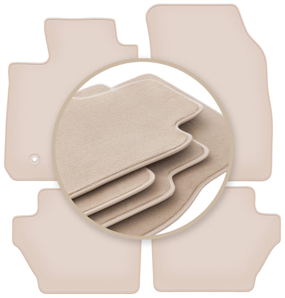 PREMIUM beige floor mats for: Ford EcoSport MK2 FL crossover 2017-
