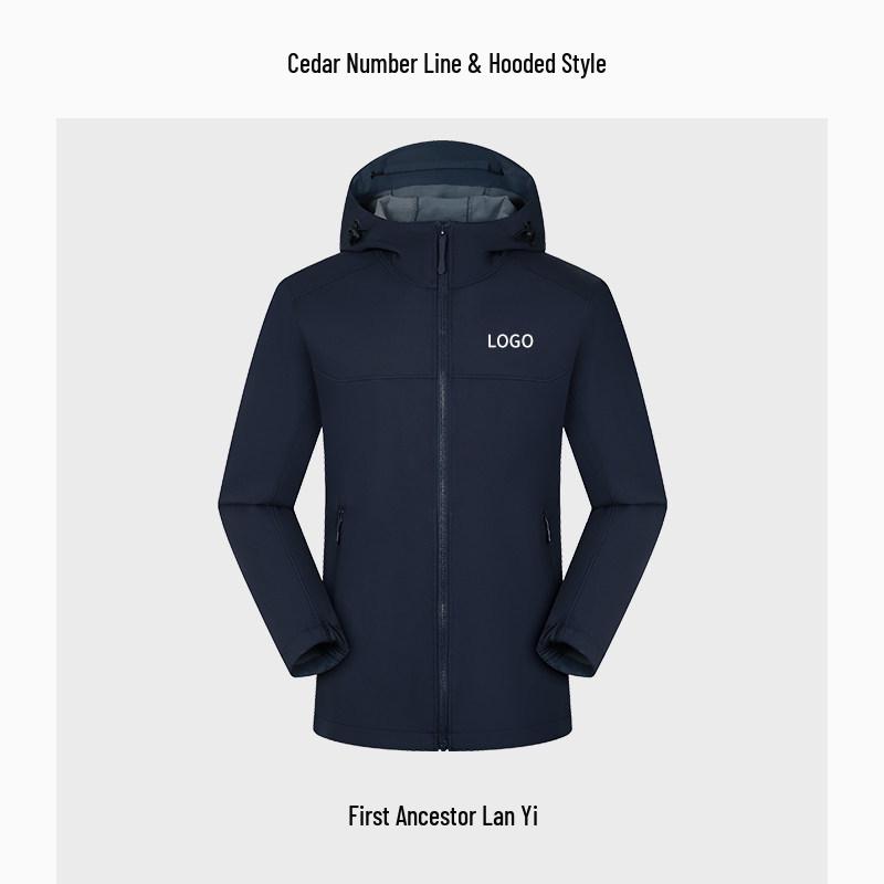 Водонепроницаемый ветрозащитный костюм NIO с воротником-стойкой из мягкой оболочки с индивидуальным логотипом для сотрудников компании - Весенне-осенняя верхняя одежда