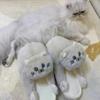 Designer Hug Cat Home Slippers Funny Fuzzy Shoes Slides Ladies Indoor Cuddly Slippers Cute Cat Slippers Black White Cut 2024 New