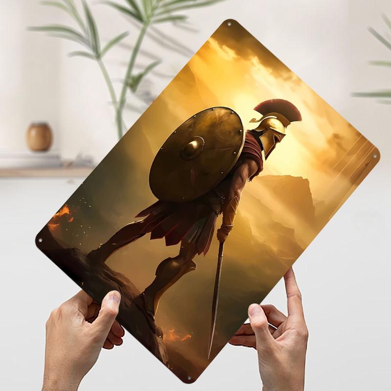 Spartan Spartacus Metal Poster Customized Wall Art Retro Vintage Tinplate Signs for Man Cave Room Decorations House Decor Home
