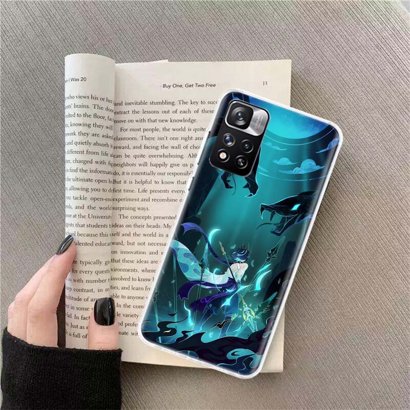 Чехол для телефона Xiao Genshin Impact для Xiaomi Poco X4 F4 GT X3 NFC X5 X6 X7 Pro 5G M5 M5S M3 F5 Mi F6 F3 F2 F1 Чехол Coque Fundas TP