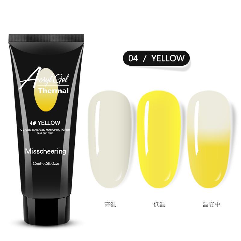 Nail Art Термостойкий Кристаллический Клей для Наращивания, Крем Для Быстрого Наращивания Ногтей, Твердый Кристаллический Клей Без Бумаги 15 Мл