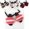 Interactive Women's Fluffy Fur Slippers Sandals Soft Lady Slides