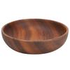 Wooden Salad Bowl Snack Dish Fruit Food Soup Serving Bowls Tableware for Home Coffee Shop Teahouse Restaurant Use