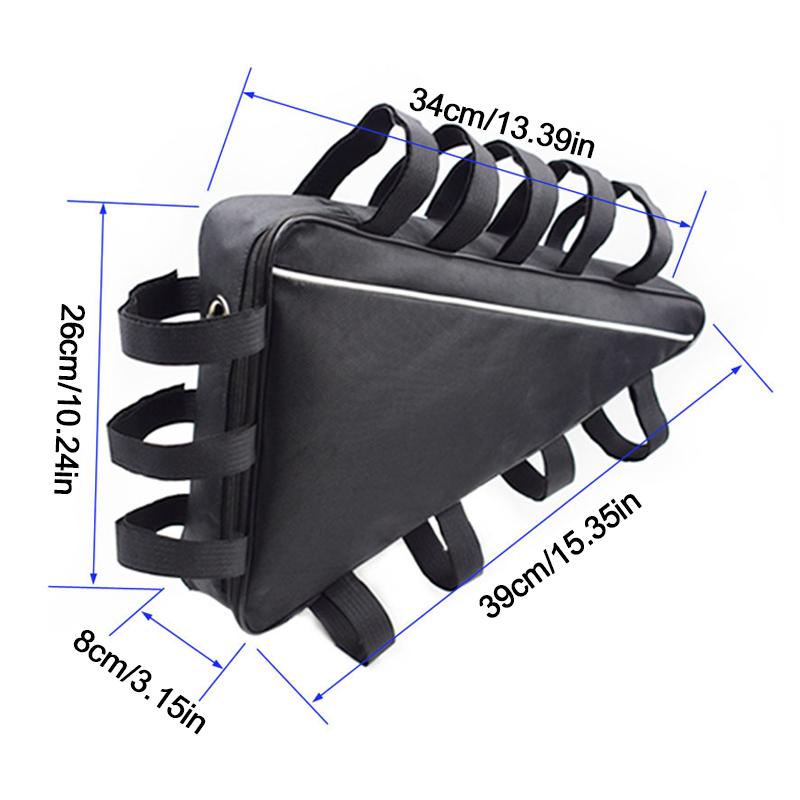 Сумки для транспортных средств Велосипедные сумки для велосипедных треугольников Фиксированный набор инструментов Сумки для хранения передней балки седла