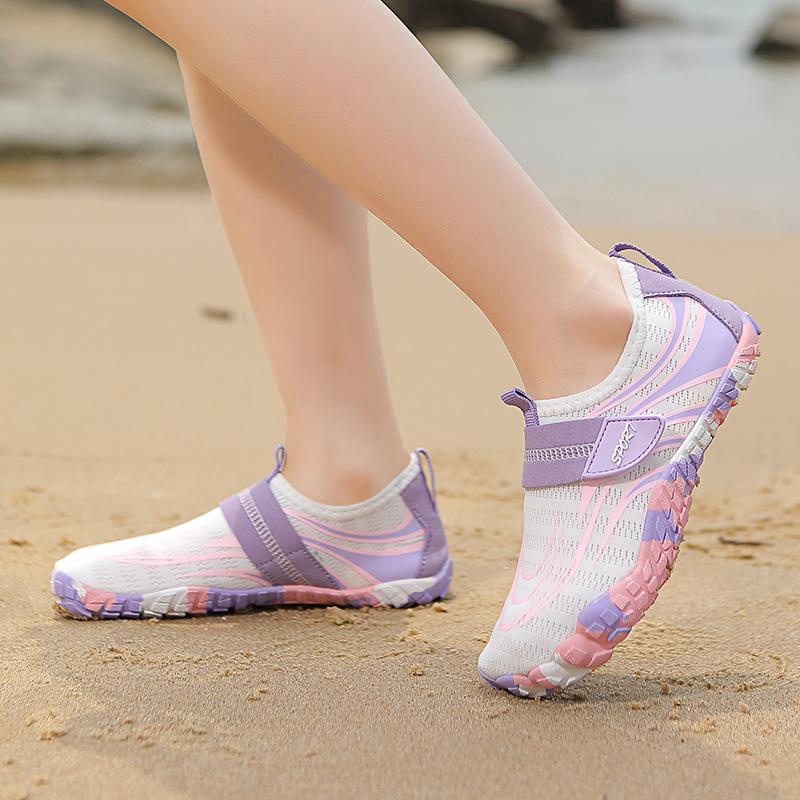 Мода Мода Розовый Пляж Детская Водная Обувь Лето Легкая Обувь Босиком Детская Уличная Нескользящая Водная Обувь Кроссовки Для Мальчиков Девочек