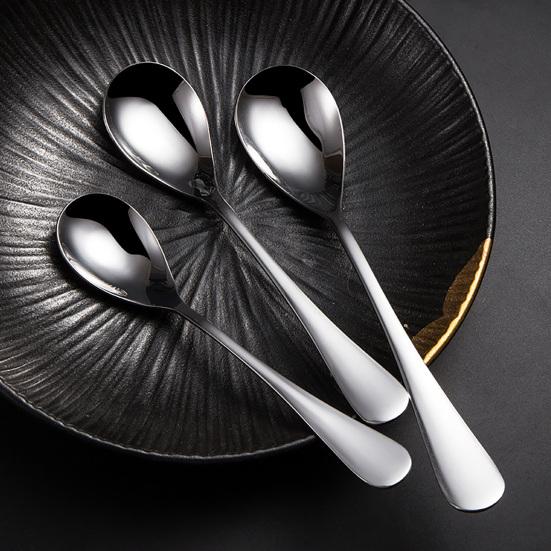 Coffee Spoon Non-slip Mirror Polished Unbreakable Rustproof Long Handle Stirring Stainless Steel Dishwasher Safe Dessert