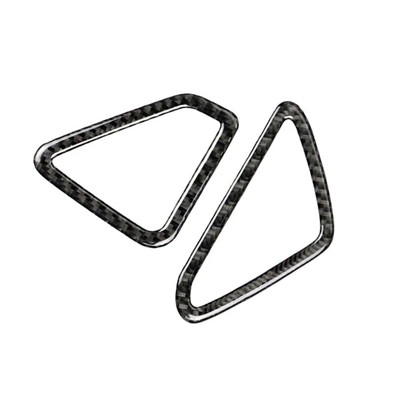 2pcs Car-Styling Real Carbon Fiber Car Air Conditioner Vent Outlet Cover Trim Stickers For BMW X5 F15 2014-2017