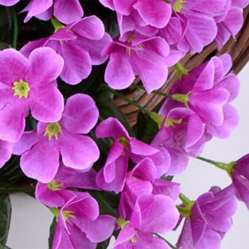 Фиолетовый искусственный лист, гирлянда, лоза, искусственный цветок, настенный подвесной цветок орхидеи, Свадебная вечеринка, домашний декор