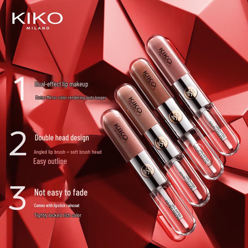 KIKO Двусторонний блеск для губ с зеркальным сиянием