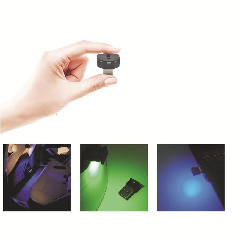 Мини-свет Type-C с 8 цветами RGB, регулируемая подсветка. Идеально подходит для консолей и приборных панелей.