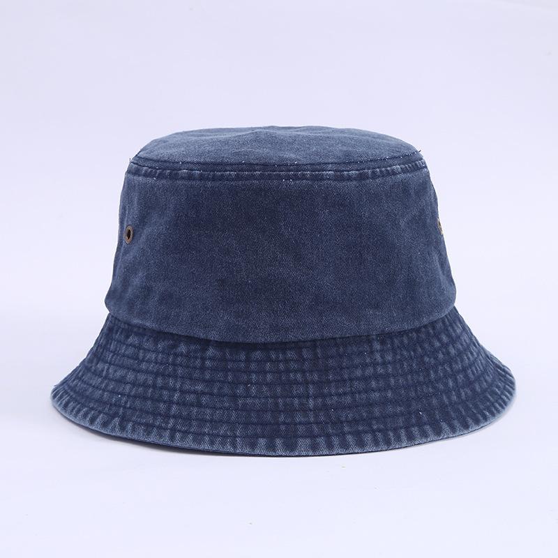 Retro Washed Fisherman Hat Simple Trendy Men and Women All-match Foldable Fashionable Cowboy Bucket Hat