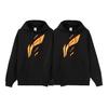 Li Ning Training Series Retro Logo Print Loose Fleece Hooded Sweatshirt Unisex Sweatshirt Black AWDRD36-6