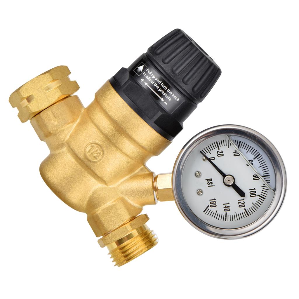 Handle Adjustable RV Water Pressure Regulator Valve Water Pressure Reducer Water Pressure Regulator
