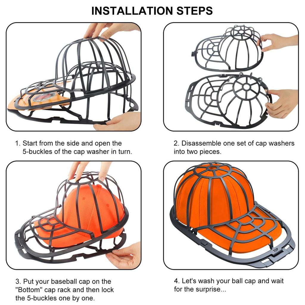 Шапочная шайба для стиральной машины, Шапочная шайба, Шайбы для бейсбольных кепок, Защита для чистки бейсбольных кепок, Рамка для мытья бейсбольных кепок, Клетка, держатель для мытья шапки