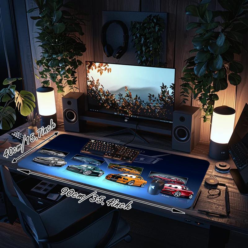1Pc Pixar Cars Collection Gaming Mouse Pad Keyboard Desk Mat Non-slip Rubber Lock Edge Waterproof Computer Mousepad for Office Home Decor Y1109