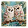 Decorative Gem Painting for Home Luxury Faux Pearl Rhinestone Kit, 25x25cm DIY Resin Art with Animal Kit Floral Patterns, Stress Relief Hobby