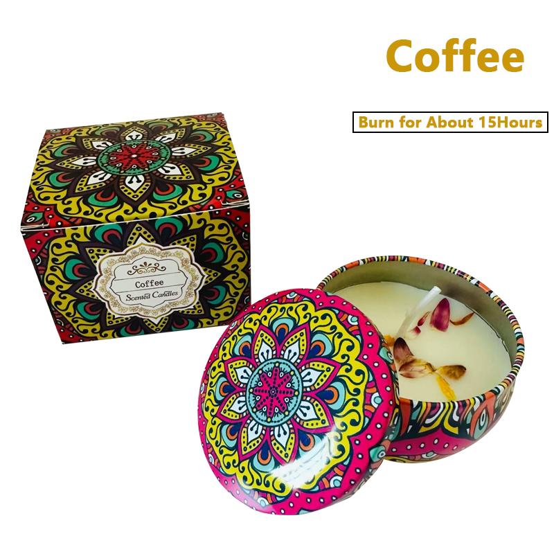 Candle Set Soy Wax Essential Oil Dried Floral Scented Candle Gift Set Wedding Birthday Gift Home Decoration Air Purification