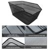 Rear Bike Basket Large Capacity Metal Wire Bicycle Basket Waterproof Rainproof Cover