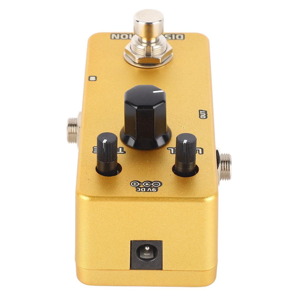 Electric Guitar Effects Pedal Single Block Mini Modulation Amplifier Simulation Pedal Golden Distortion