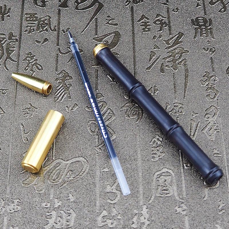 Ручка для студентов Gufengtang Sandalwood & Ebony - Имитация бамбука