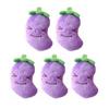Игрушка для собак Puppy Squeak Puppy, кукла-баклажан, баклажан, 5 шт.