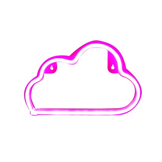 Облако в форме дома, светодиодное красочное украшение, неоновая радуга, вывеска, лампа для комнаты