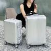 20-Inch Aluminum-Magnesium Alloy Carry-On Suitcase with Combo Lock and Universal Wheels