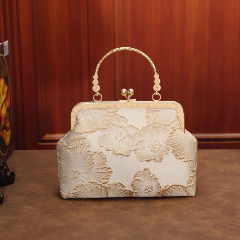 Ципао сумка темперамент элегантная вечерняя сумка-клатч торжественная портативная сумка на золотой застежке сумка с жемчугом кроссбоди