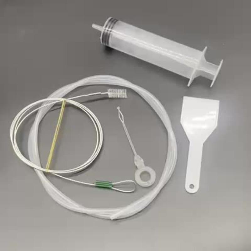 Набор для прочистки сливного отверстия холодильника, инструмент для очистки слива, щетка, трубка для подачи воды, мягкий шланг, используется для удаления остатков и грязи в холодильнике