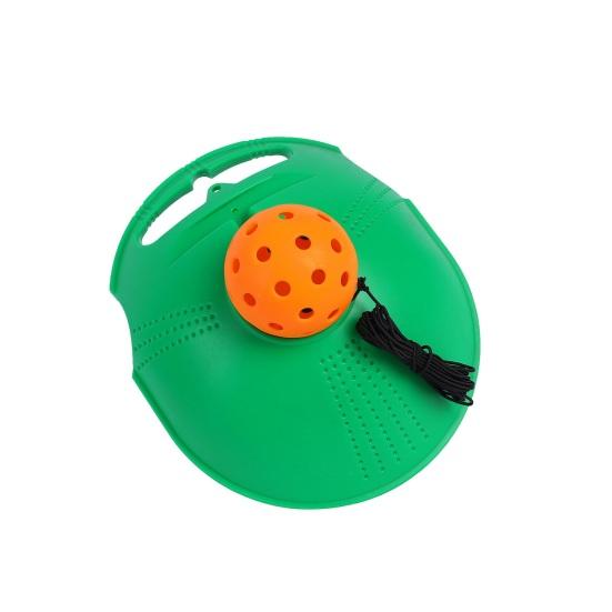 Portable Pickleball Trainer Rebound Ball Set with Anti-Slip Base Durable Elastic Strings Pickleball Training Tool