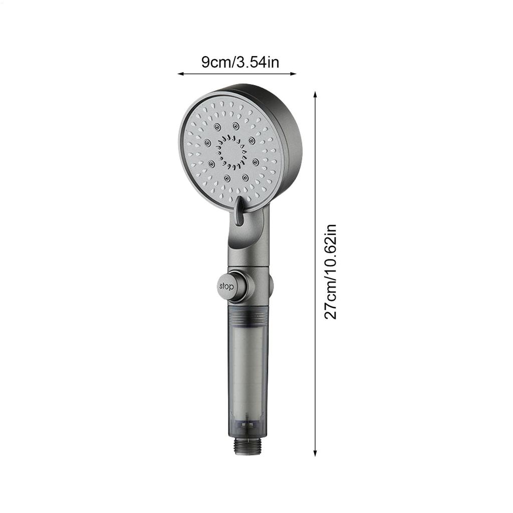 5-режимная фильтрующая душевая лейка и ручной душ - самоочищающиеся силиконовые форсунки для жесткой воды, для дома, спортзала и кемпинга в автодоме