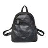 Leather Backpack Women'S Bag First Layer Cowhide Large Capacity Backpack Travel Bag Black