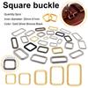 5PCS Metal Adjustable Rectangle Rings Buckles Garment Belt DIY Needlework Luggage Sewing Handmade Bag Purse Buttons