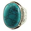 Silver 'Heaven' Silver Turquoise Ring - 20x15 Mm