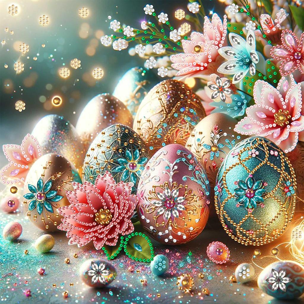 Пасхальная Специальная Форма 5D DIY Частичное Алмазное Раскрашивание Наборы для Взрослых Новичков Домашний Декор Алмазное Искусство Набор 30x30см