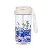 Trendy High Borosilicate Glass Tea Infuser Cup – Portable, Temperature Resistant, Student-Friendly Tea & Water Separator with Straw