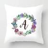 Home Decor Letter Pattern Pillowcase Bedroom Living Room Sofa Cushion Cover
