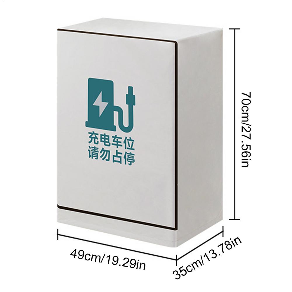 Защита от дождя для зарядной станции для электромобилей Водонепроницаемая защита от дождя для зарядной колонки для электромобилей Ткань для защиты колонны с солнцезащитным покрытием для двора