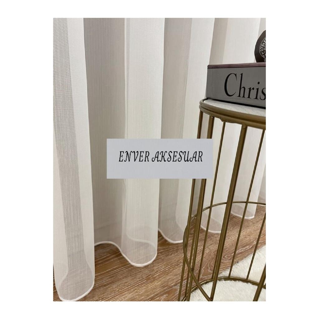 Занавес из тюля Shantuk Flaim Greak 1x3 с частым ворсом из натурального бамбука