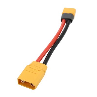 Адаптер-переходник с разъема XT60H (папа) на XT90 (папа) с кабелем 12AWG для RC LiPo аккумулятора, DIY, запасная часть
