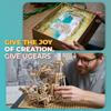 UGEARS Marble Runtiard Hoist 3D деревянная головоломка для взрослых 3D головоломка Gravity Maze Механическая модель комплект 3D деревянная модель комплект образовательная модель своими руками - - -