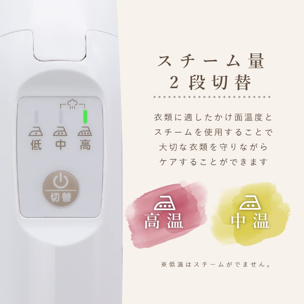 Makafuru Rakkuru Steamer Iron Clothes Steamer White & MIS-120M-WH