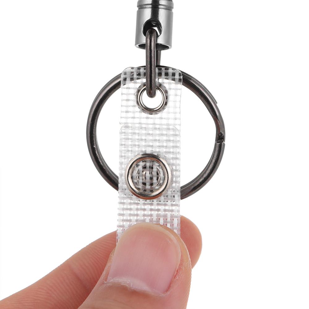 Металлический выдвижной держатель для ID-карты, бейджа, клипса-рулетка, выдвижной брелок для ключей, клипса для шнурка