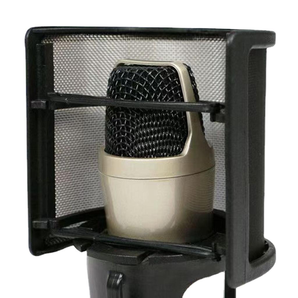 Микрофон Popping Filter конденсаторный микрофон PC Studio Recording металлический ветрозащитный экран для микрофона Popping Screen Replacement