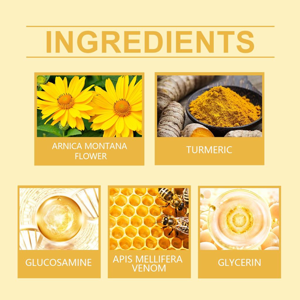 Bee Pain Cream, Bee Cream Joint Cream, Bee Ointment, Bee Cream Against Pain, Cream Soothing Cream Bee Care Gel.