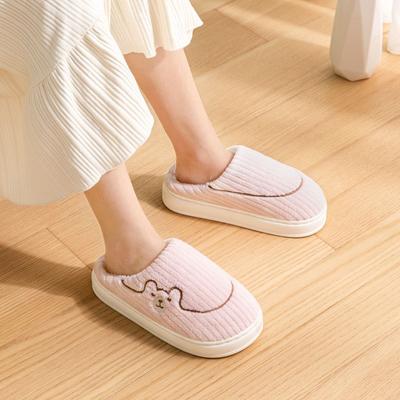 Шерстяные тапочки женские зимние новые домашние комнатные толстая подошва нескользящие плюшевые теплые для улицы хлопковые тапочки мужские зимние